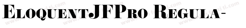 EloquentJFPro Regula字体转换